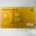 Tarjeta de Credito Bitcoin Gold Personalizada